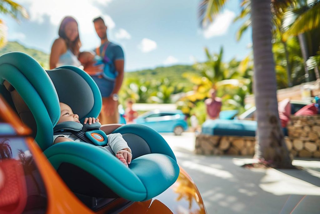 Location de voiture en Gaudeloupe et siège bébé : comment cela se passe ?